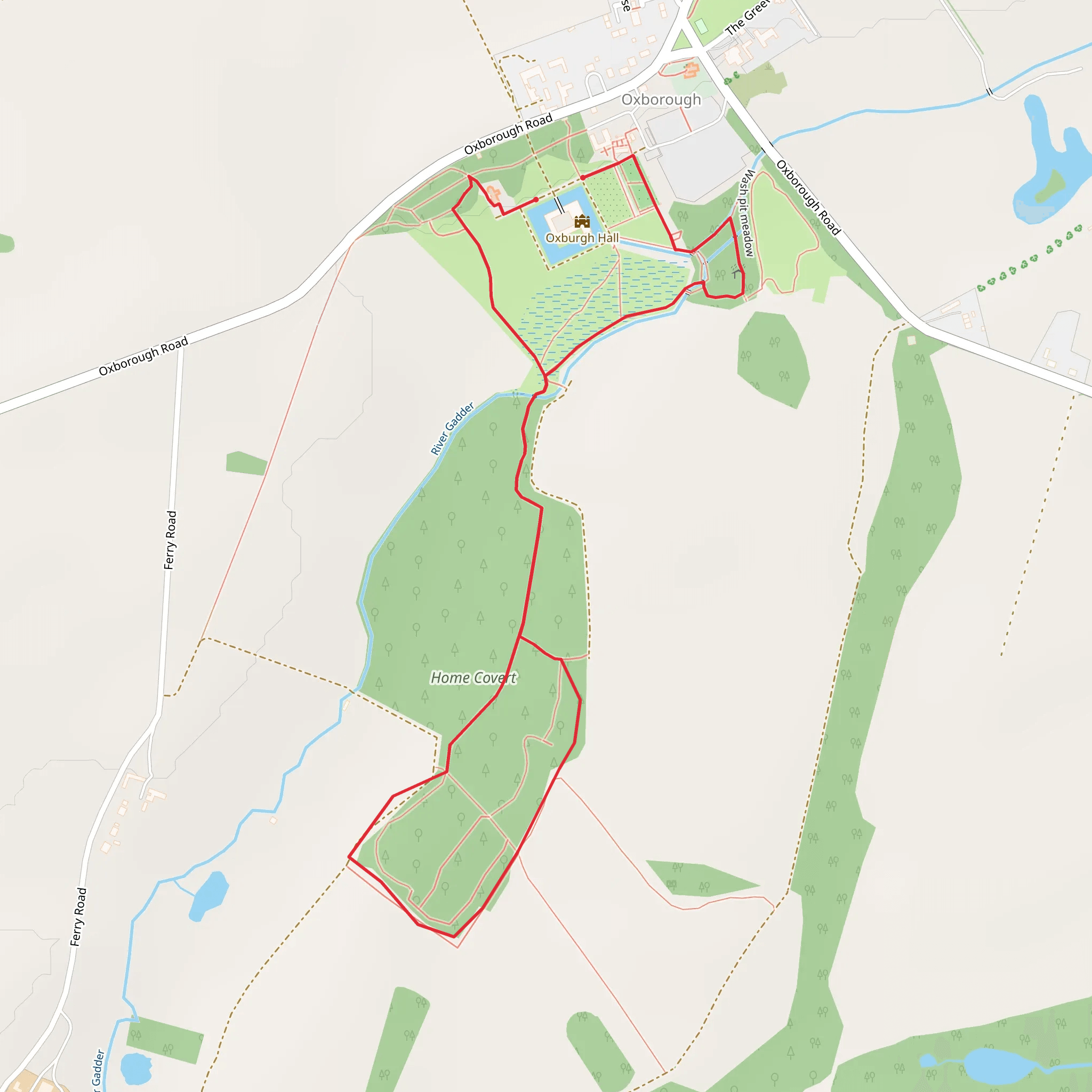 Oxburgh Hall mobile static map