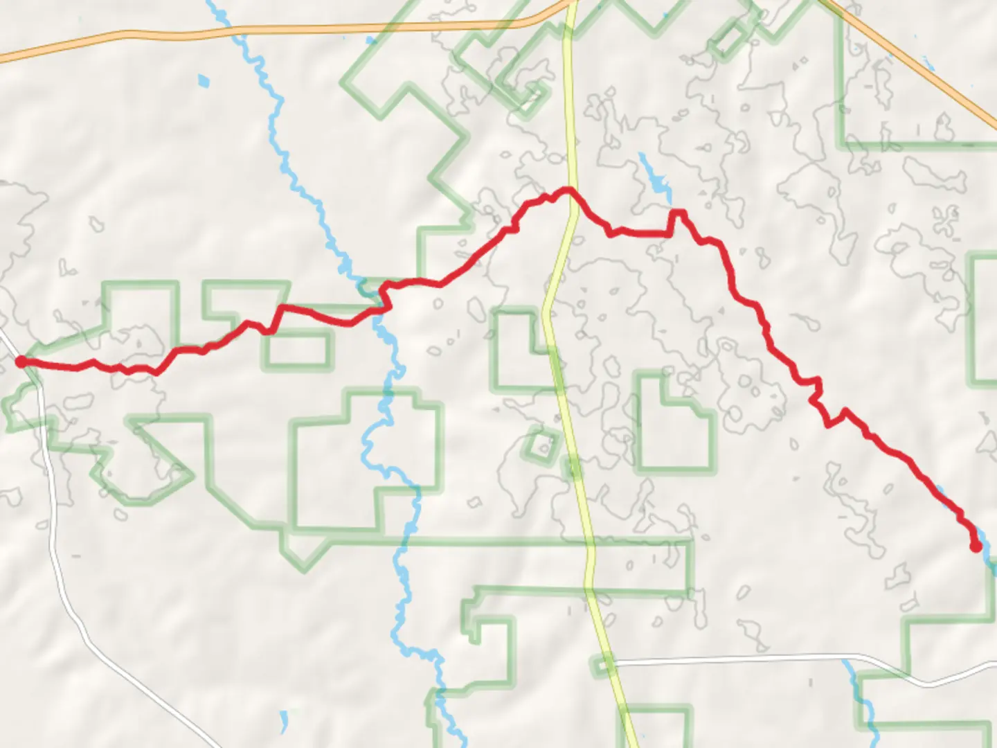 An image depicting the trail Lone Star Hiking Trail and its surrounding area.