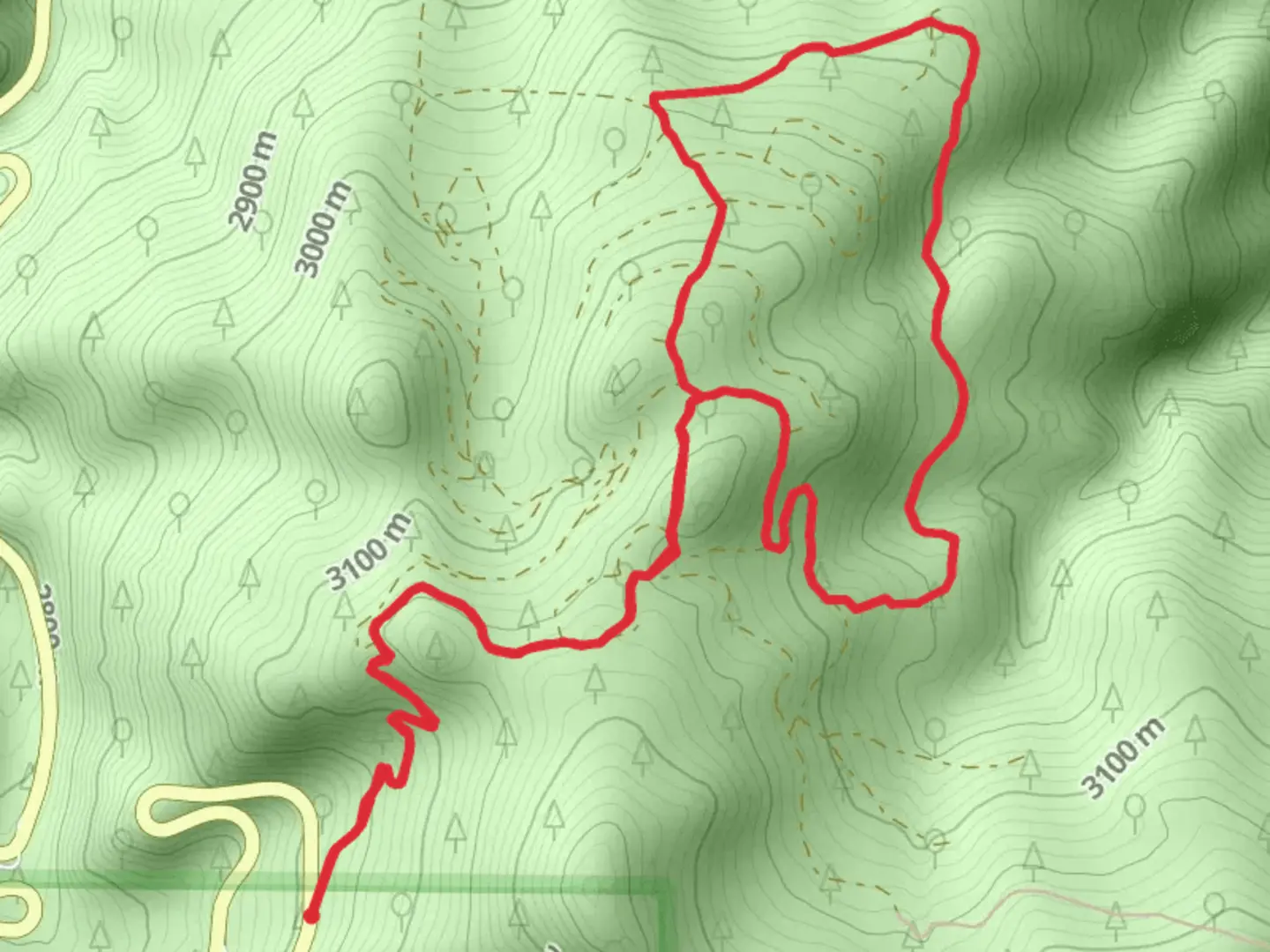An image depicting the trail Colorado Hwy Loop and its surrounding area.