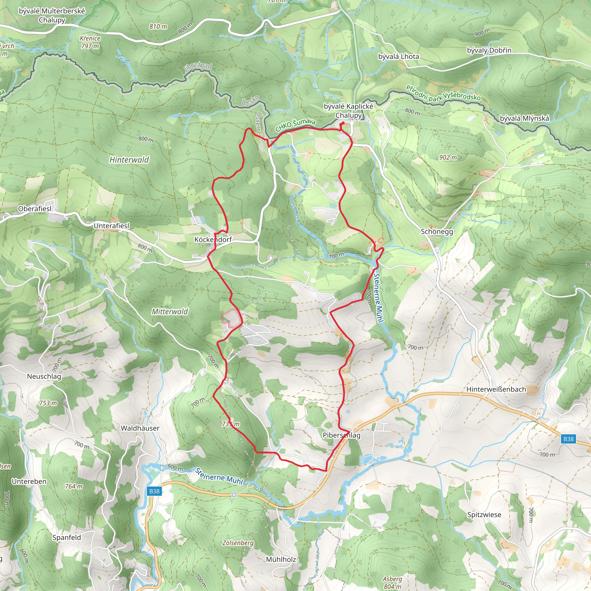 V8 Schönegger Loop mobile static map