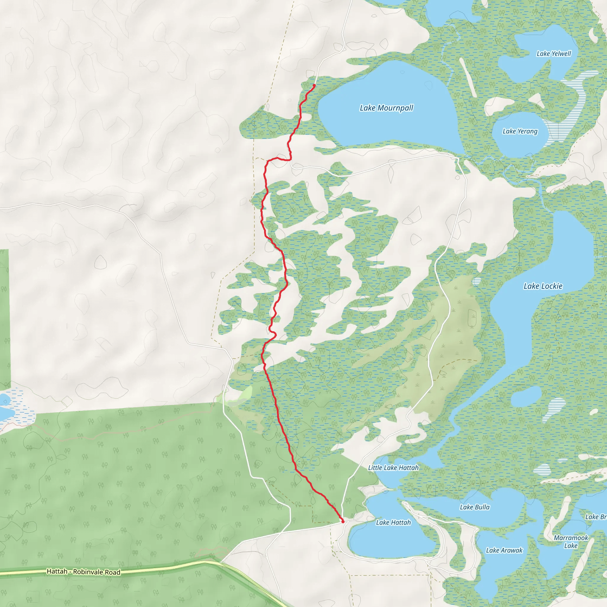 Woodlands Walk mobile static map
