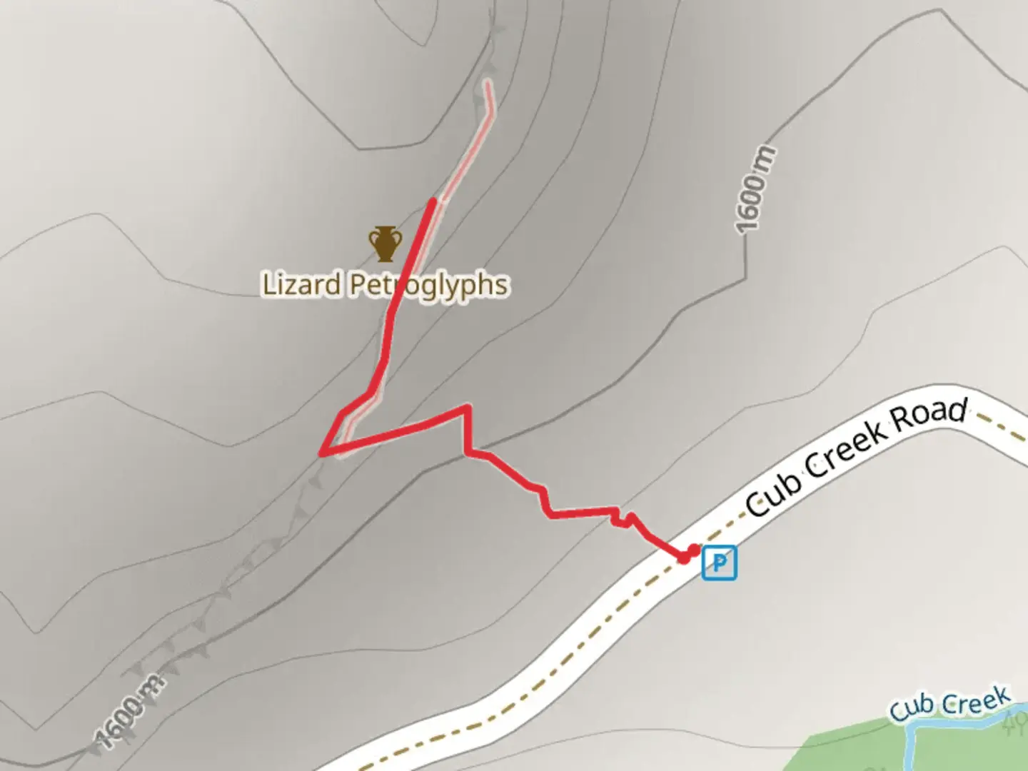 An image depicting the trail Lizard Trail and its surrounding area.