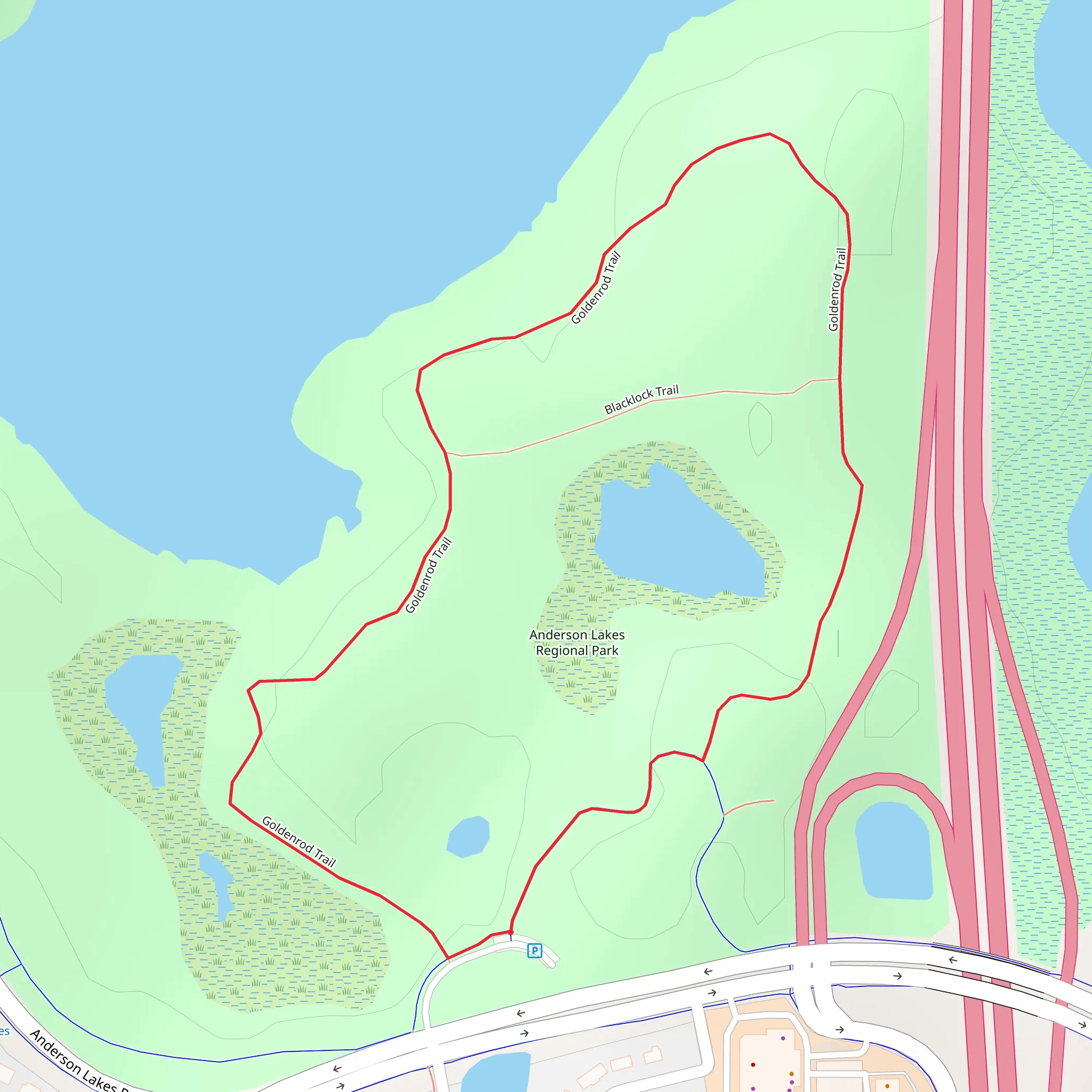Goldenrod Loop Trail mobile static map