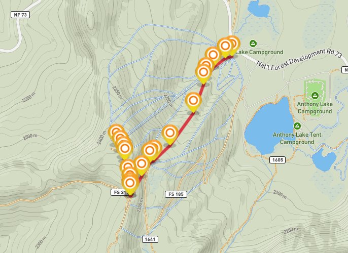 Ski- Variety mobile static map