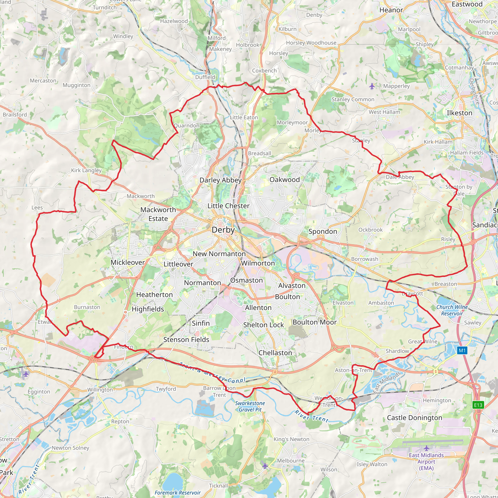 Derby Nomad Way mobile static map