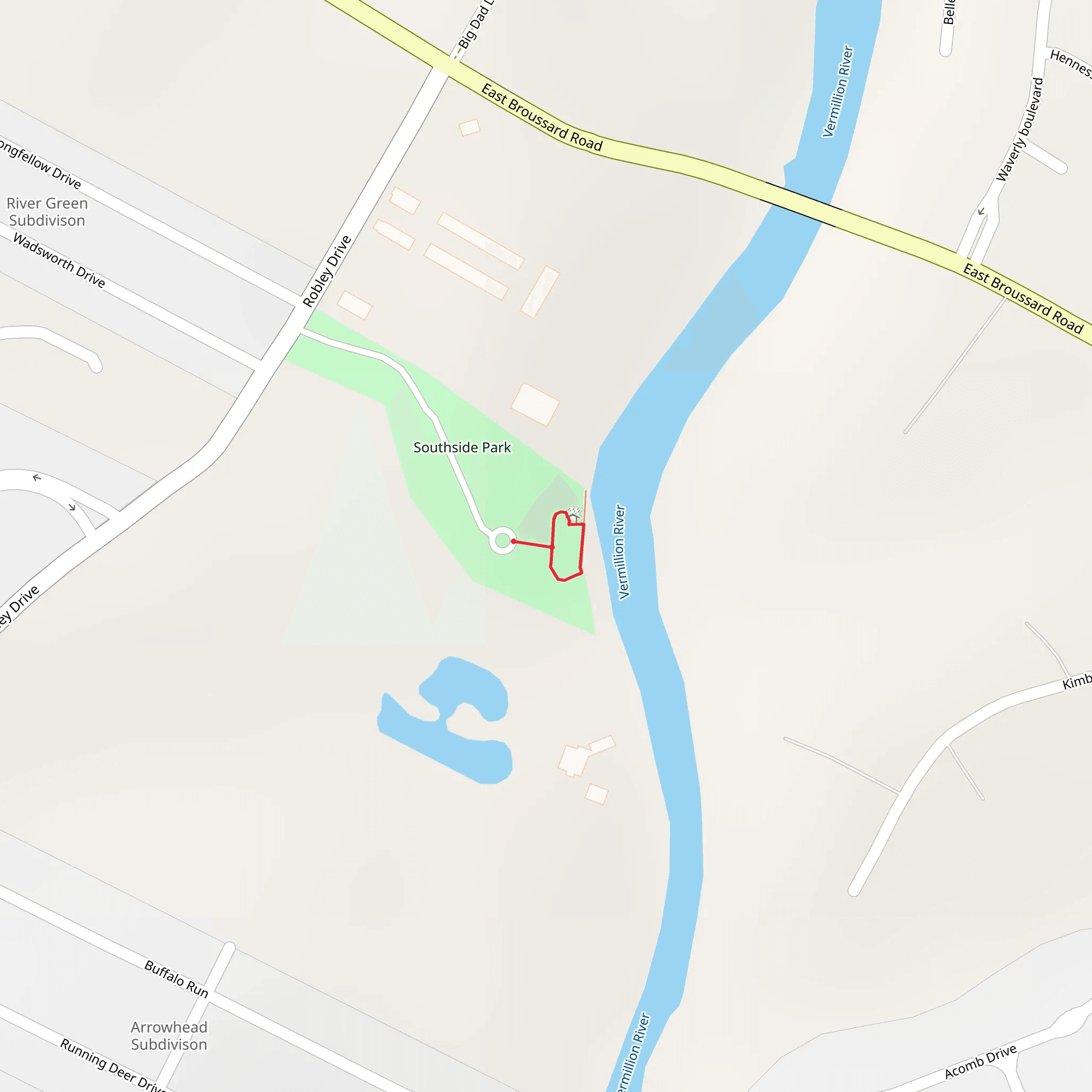 Vermillion River Westside Loop mobile static map