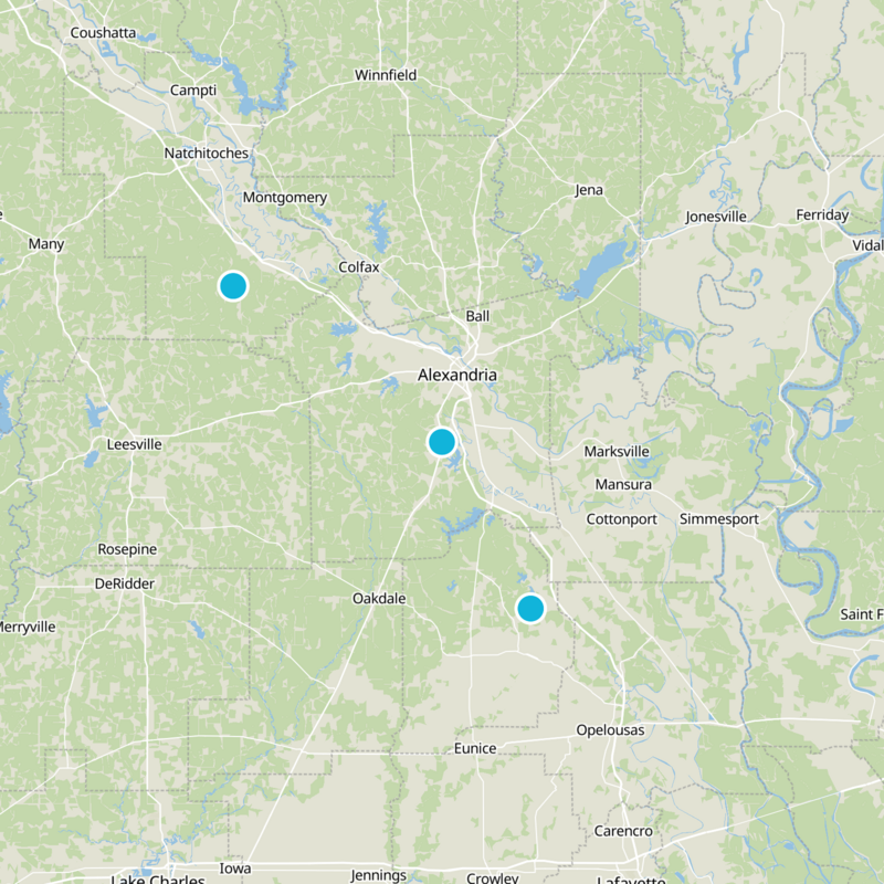 Rapides Parish Static Map
