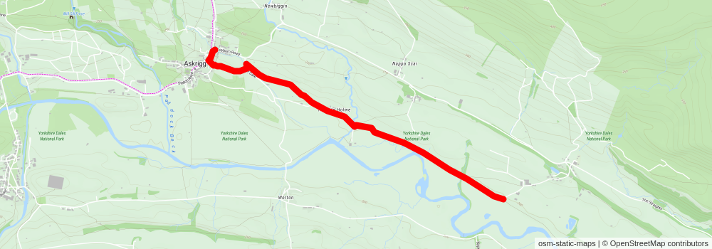 Aysgarth and Castle Bolton from Askrigg stage 2 Map