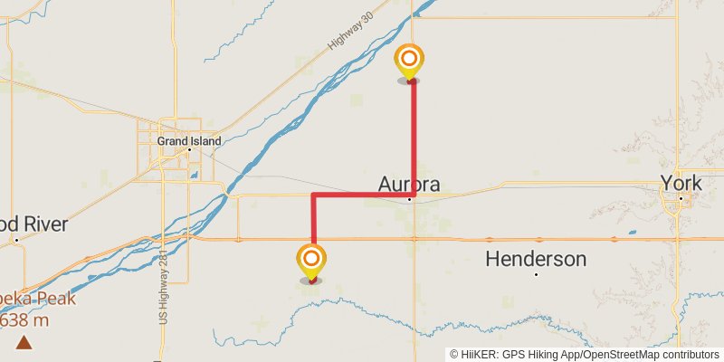 American Discovery Trail - North stage 53 Map
