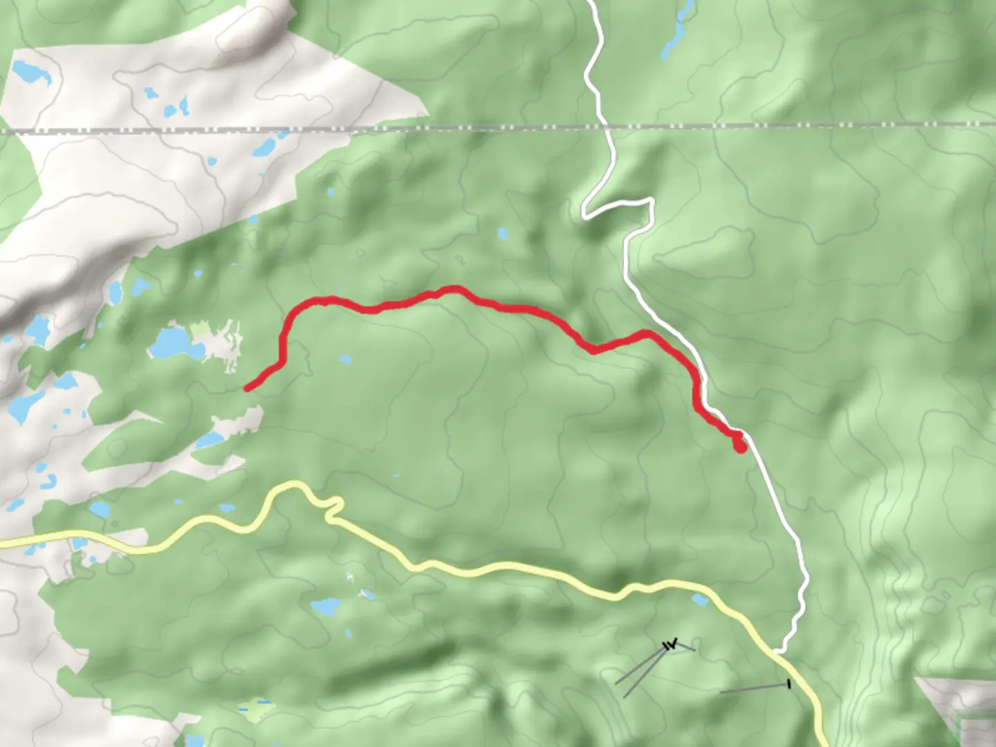 An image depicting the trail North Fork Trail and its surrounding area.