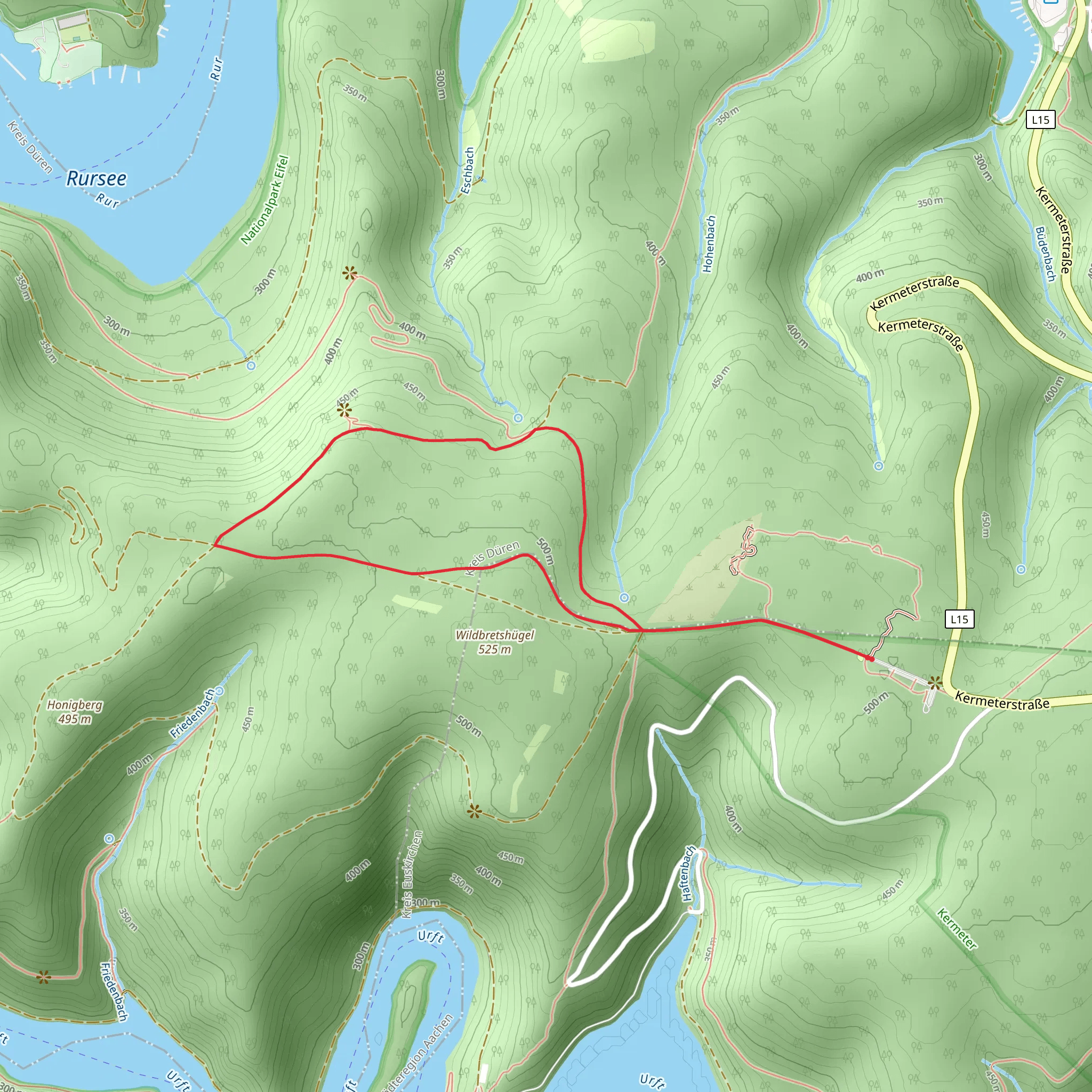 Wilder Kermeter Loop mobile static map