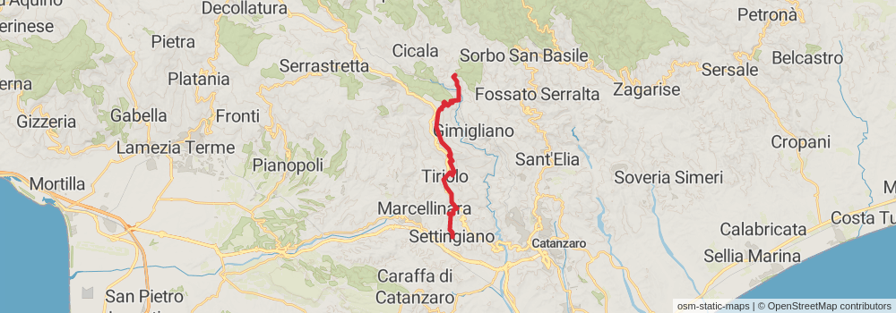 Sentiero Italia - Calabria Section stage 55 Map
