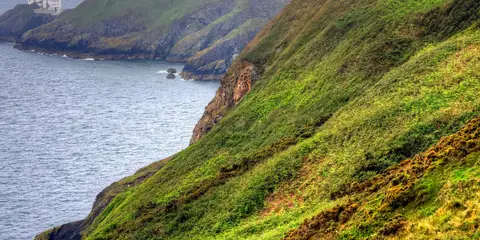 An image depicting the trail Howth and Doldrum Bay Loop and its surrounding area.