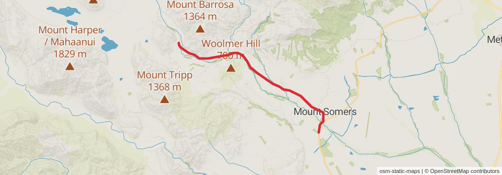 Te Araroa South Island stage 41 Map