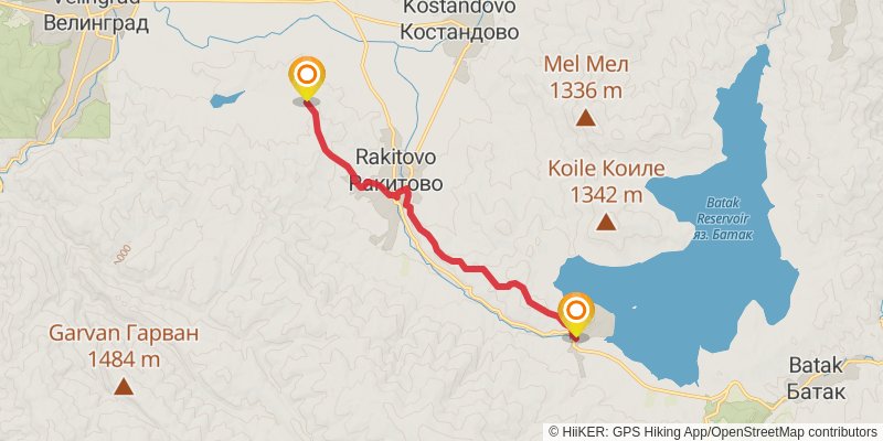 Sultans Trail stage 90 Map