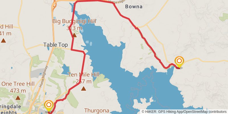 Hume And Hovell Track stage 20 Map