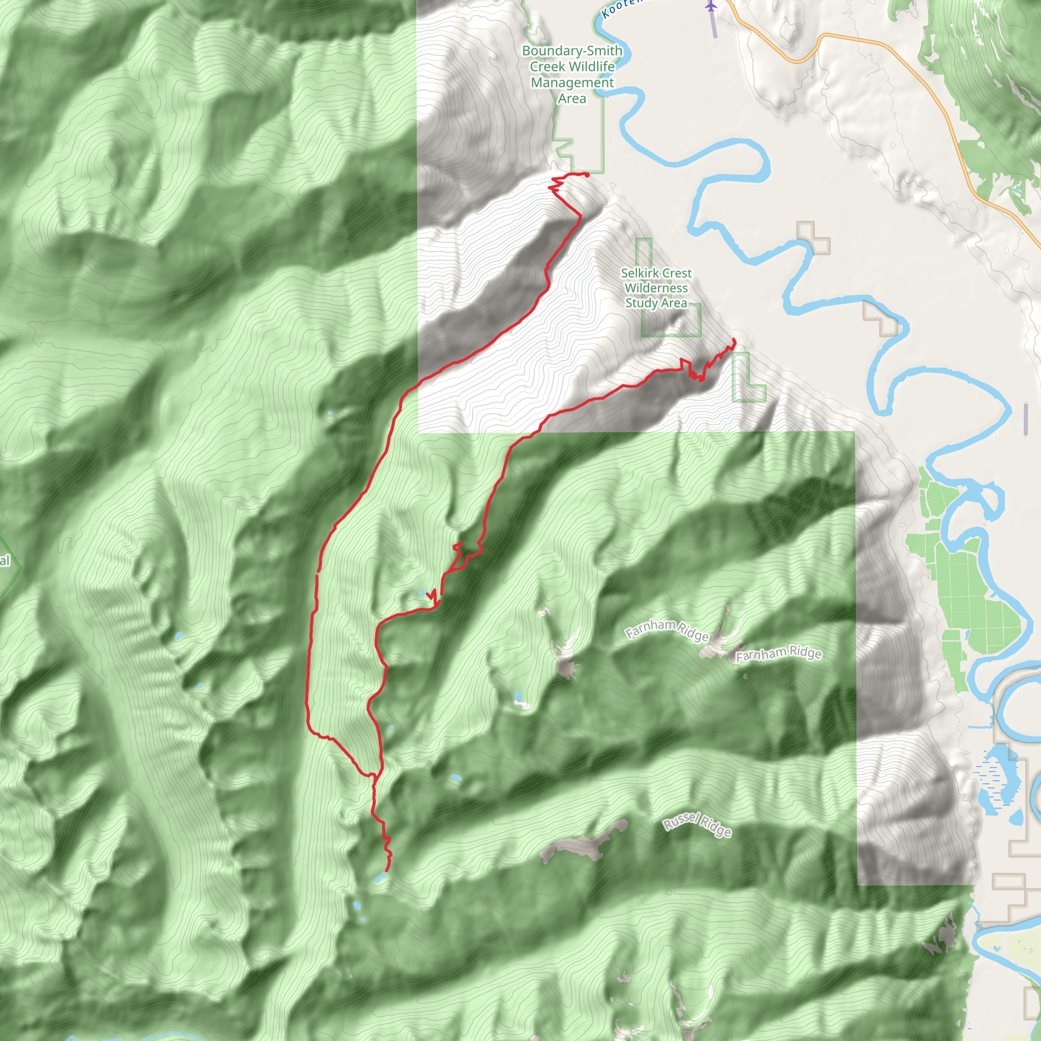 Long Canyon Trail mobile static map