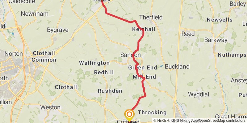 Hertfordshire Chain Walk stage 4 Map