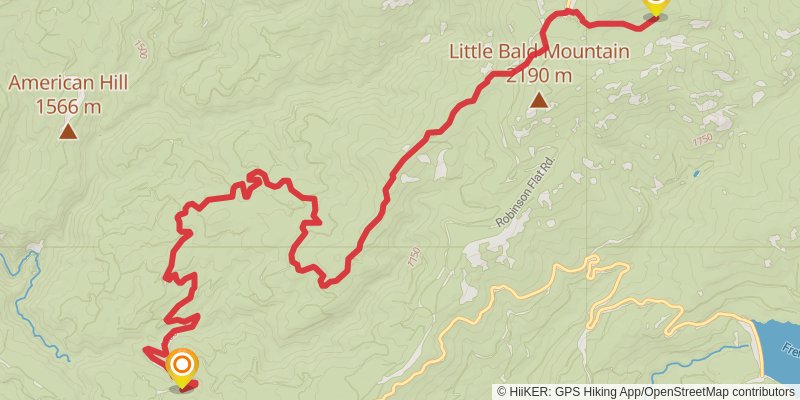 American Discovery Trail - California stage 7 Map