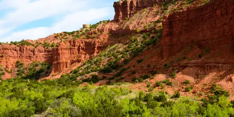 An image depicting the trail Caprock Canyons Trailway and its surrounding area.