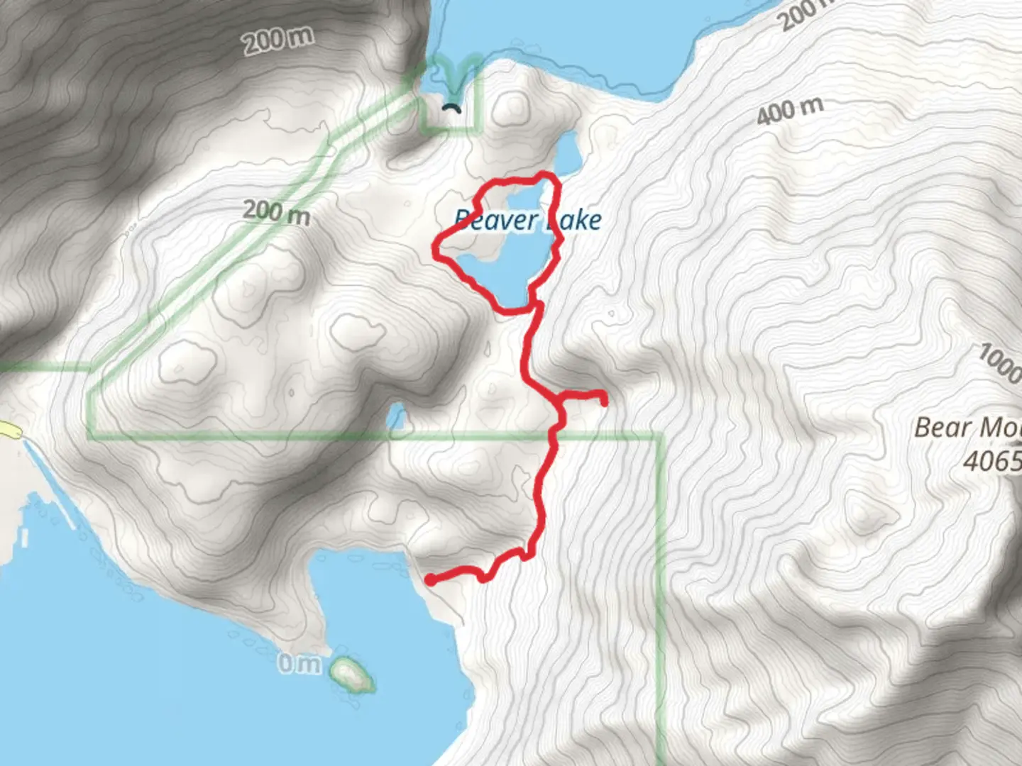 An image depicting the trail Beaver Lake Loop and its surrounding area.
