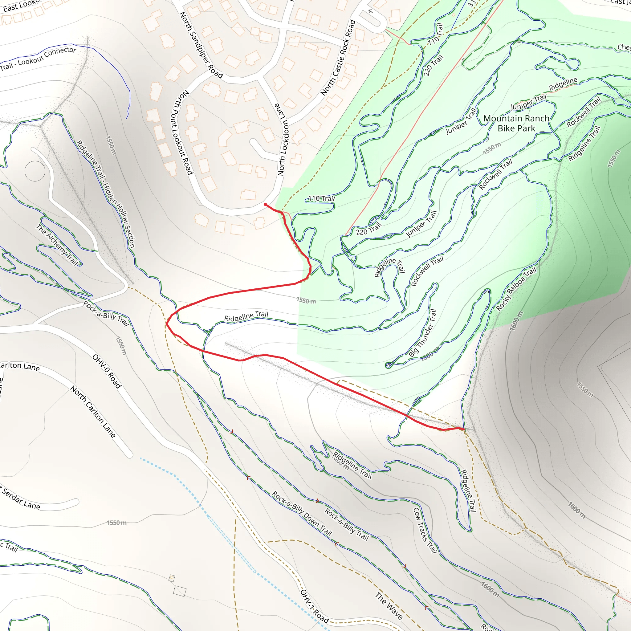 North Point Lookout Road mobile static map