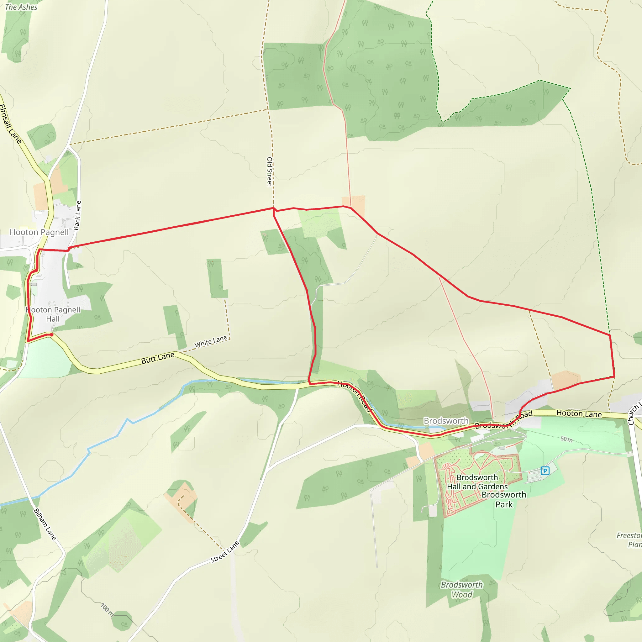 Hooton Pagnell and Brodsworth mobile static map