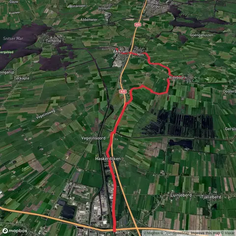 Haskerbrege to Akkrum via Jabikspaad