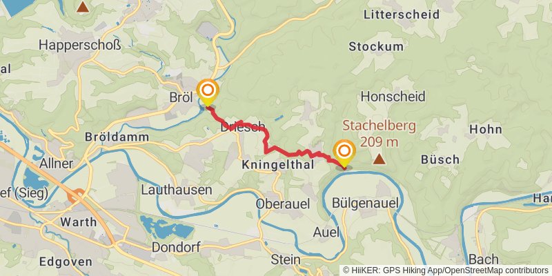 Bergischer Weg alt 4 Map