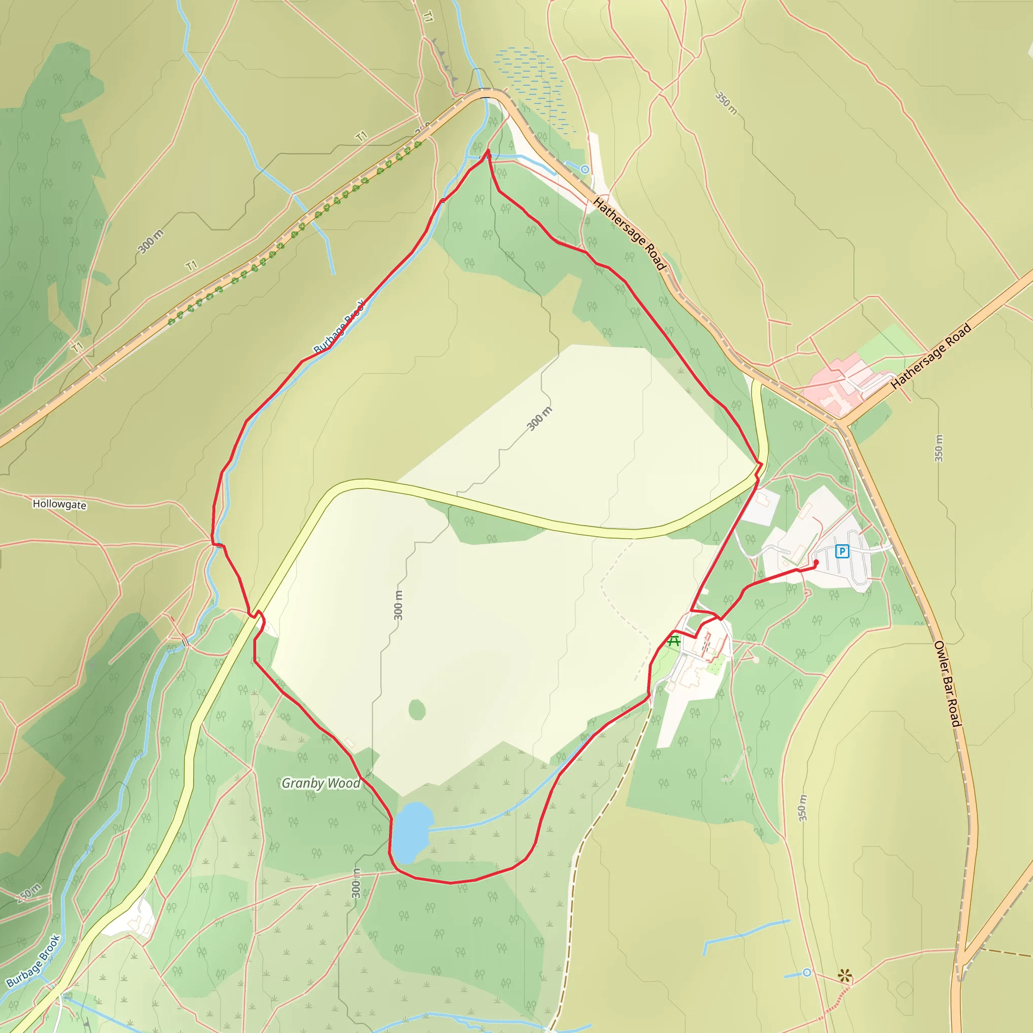 National Trust - Longshaw Loop mobile static map