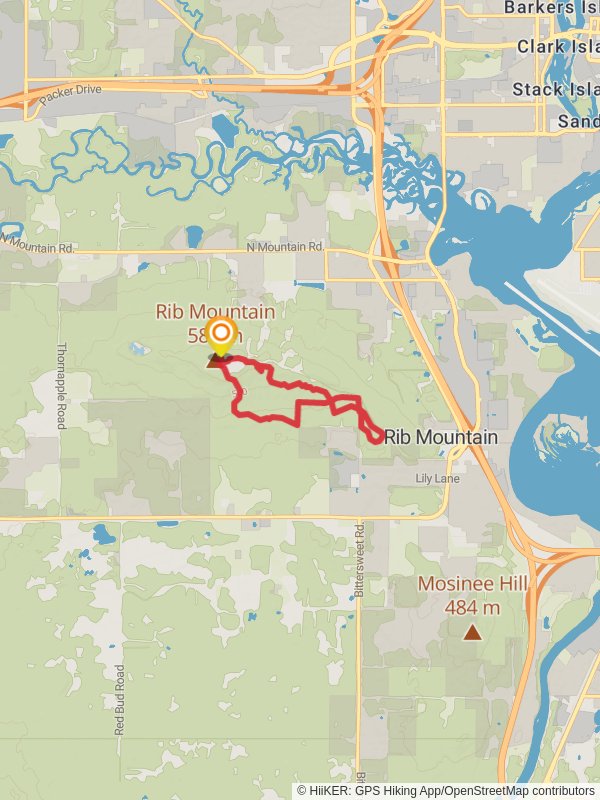 Rib Mountain - Yellow Trail