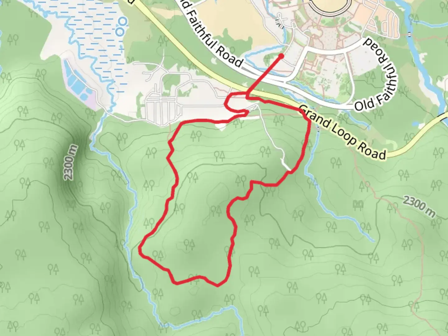 An image depicting the trail Fern Cascade Loop Trail via Continental Divide National Scenic Trail and its surrounding area.