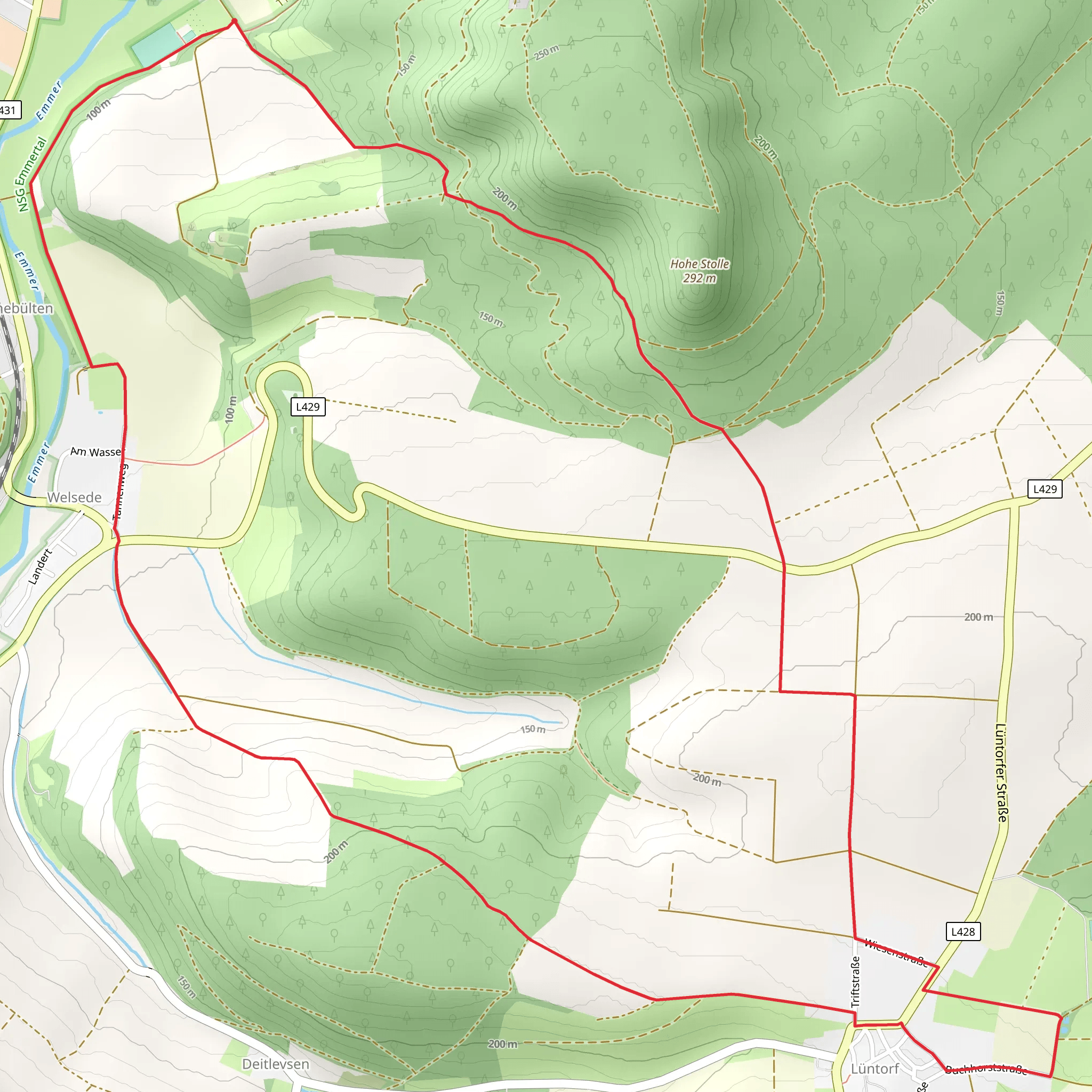 Emmerweg and Kasseler Weg mobile static map