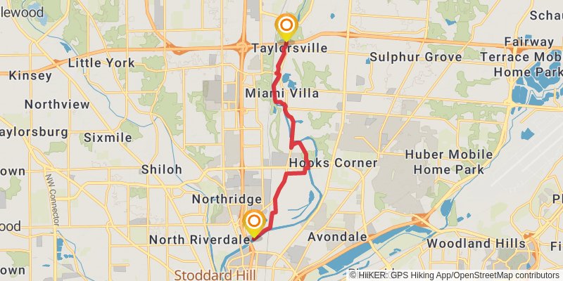 Buckeye Trail stage 31 Map