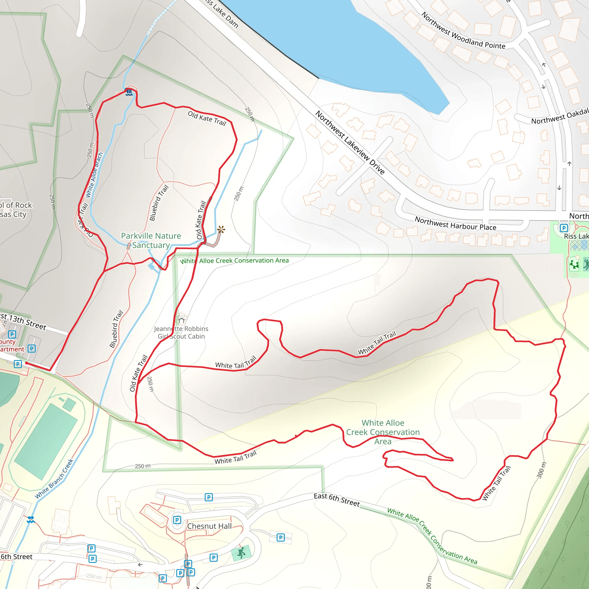 Old Kate, White Tail Loop Trail mobile static map