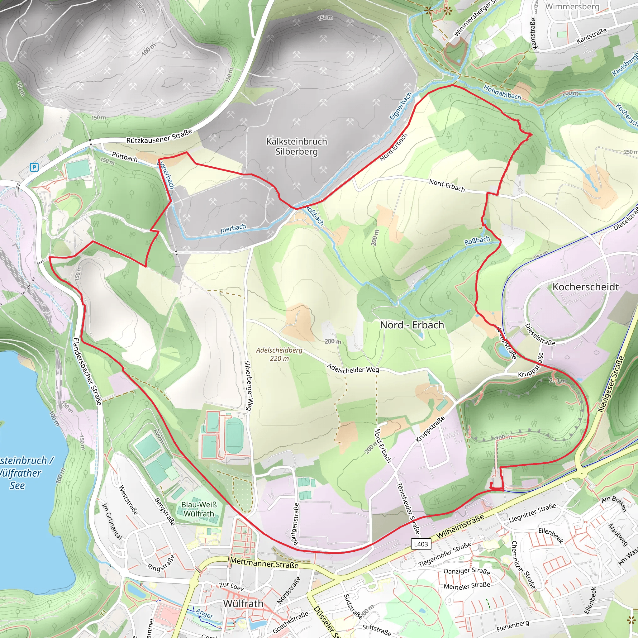Nord-Erbach and PanoramaRadweg Niederbergbahn Loop mobile static map