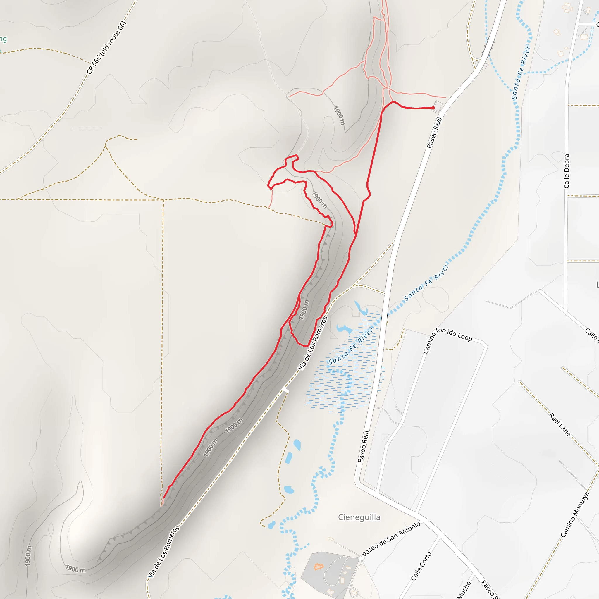 Paseo Real Loop mobile static map