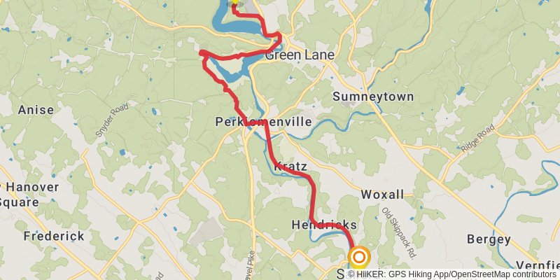 Schuylkill River and Perkiomen Trails stage 3 Map