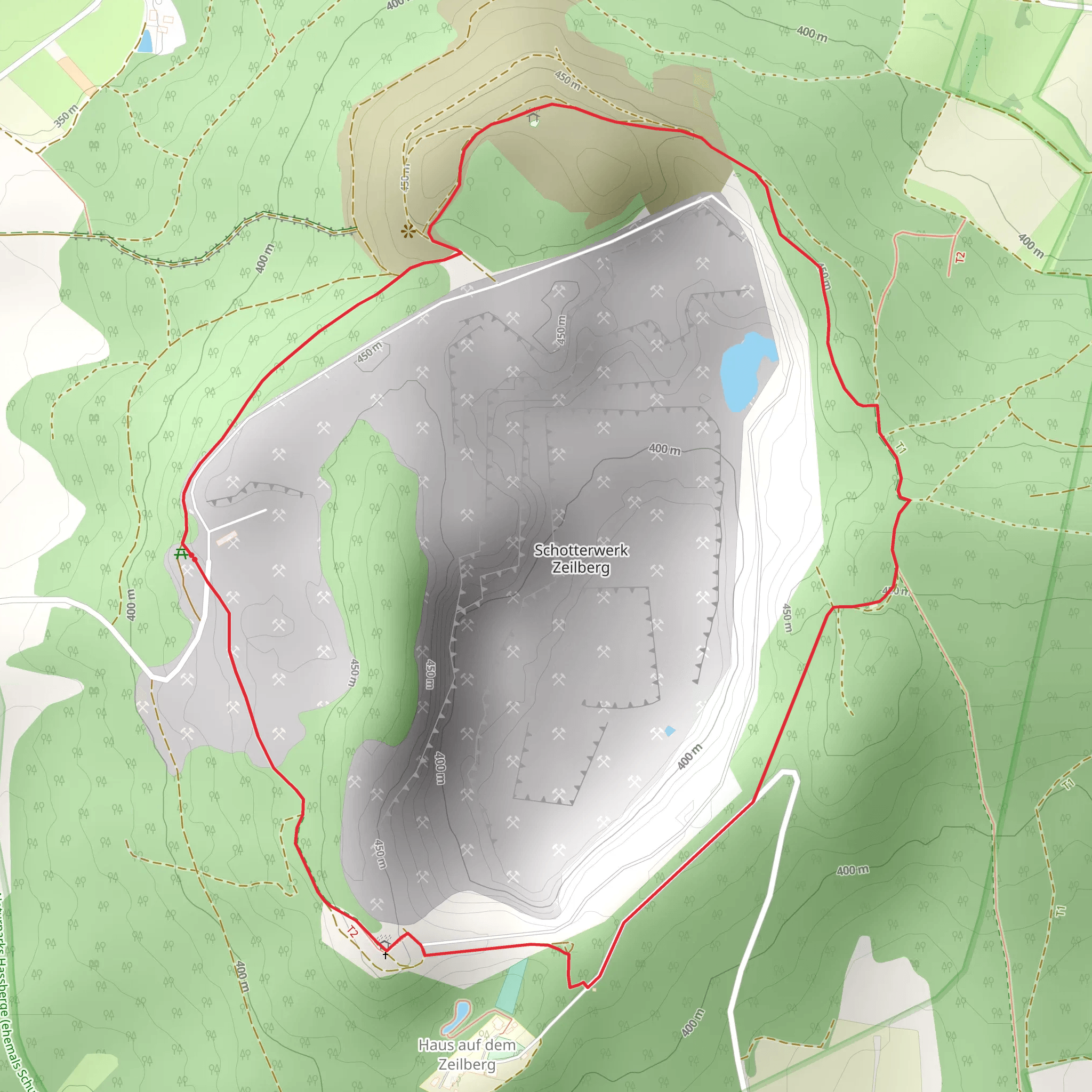 Schotterwerk Zeilberg Loop via Lauftour MAR3 mobile static map