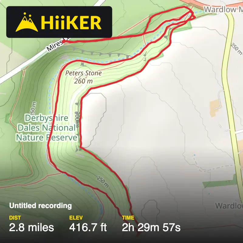 A map preview of the recording Untitled recording.