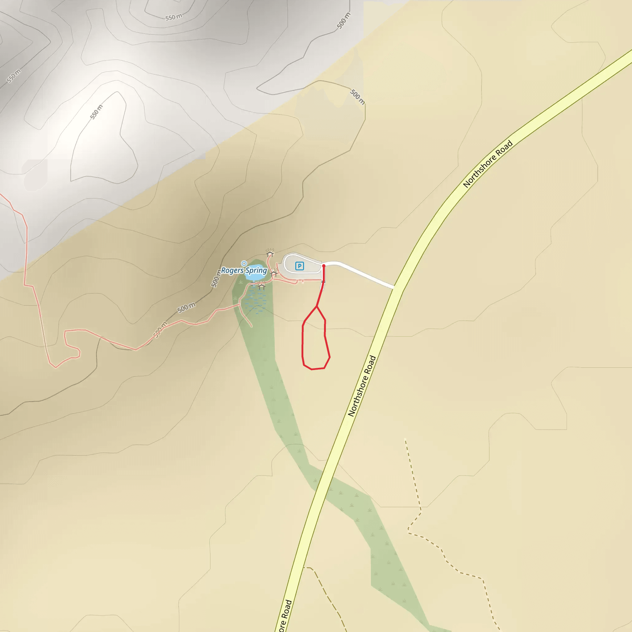 Rogers Wash Loop mobile static map