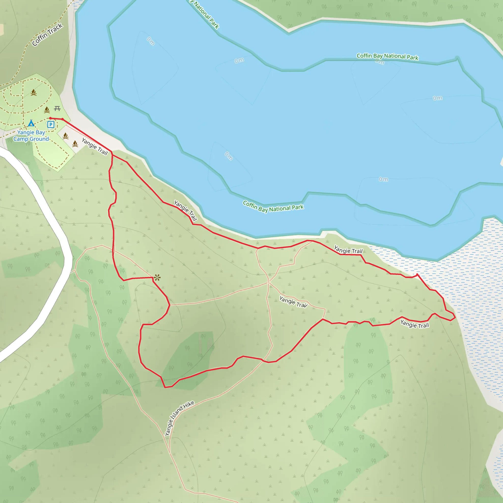 Yangie Lookout Walk mobile static map