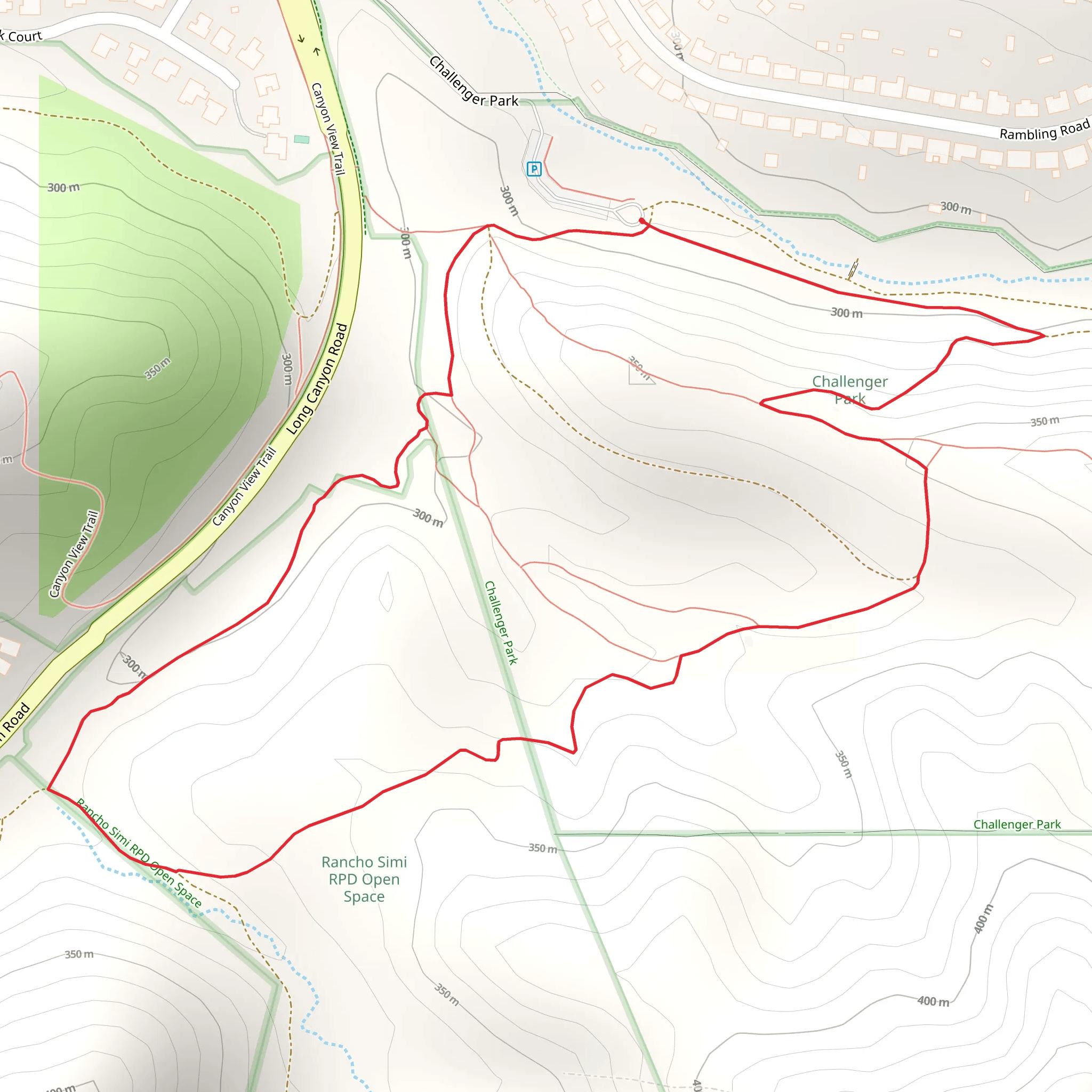 Challenger Park mobile static map