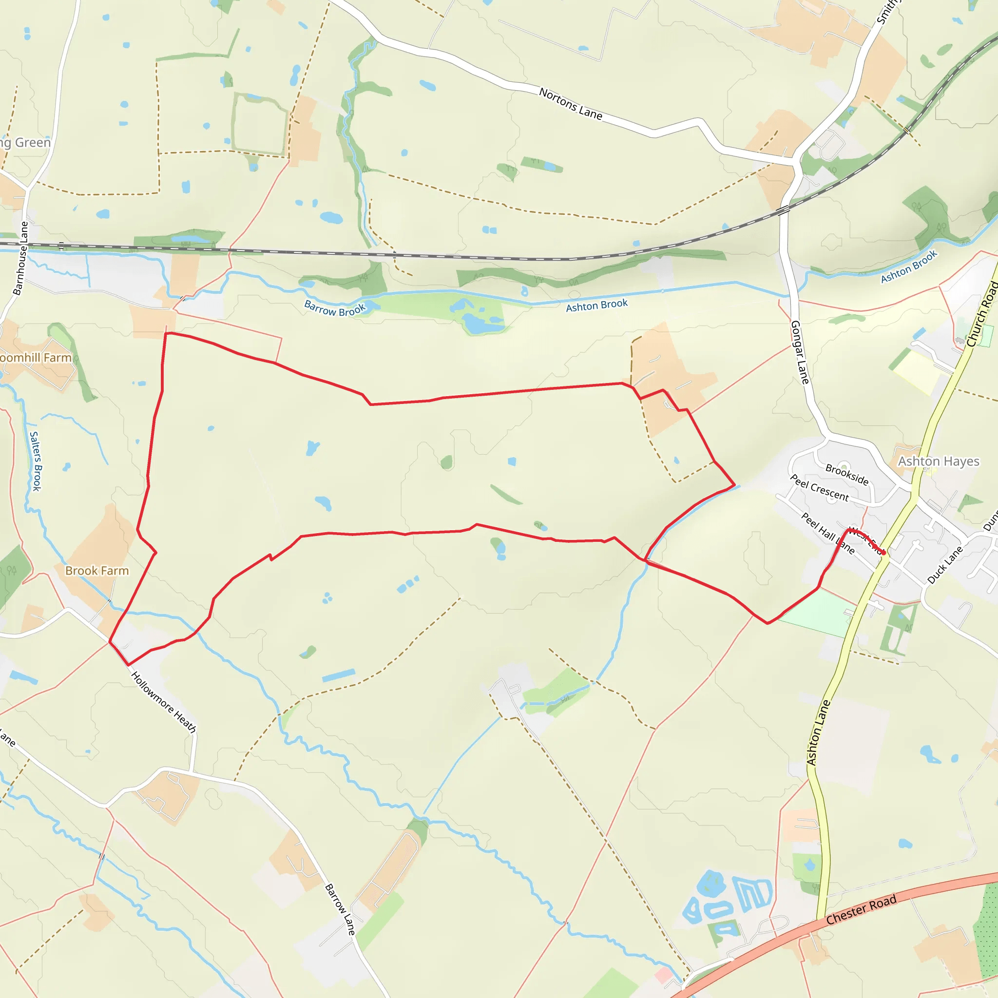 Swinfordmill Farm and Longster Trail mobile static map