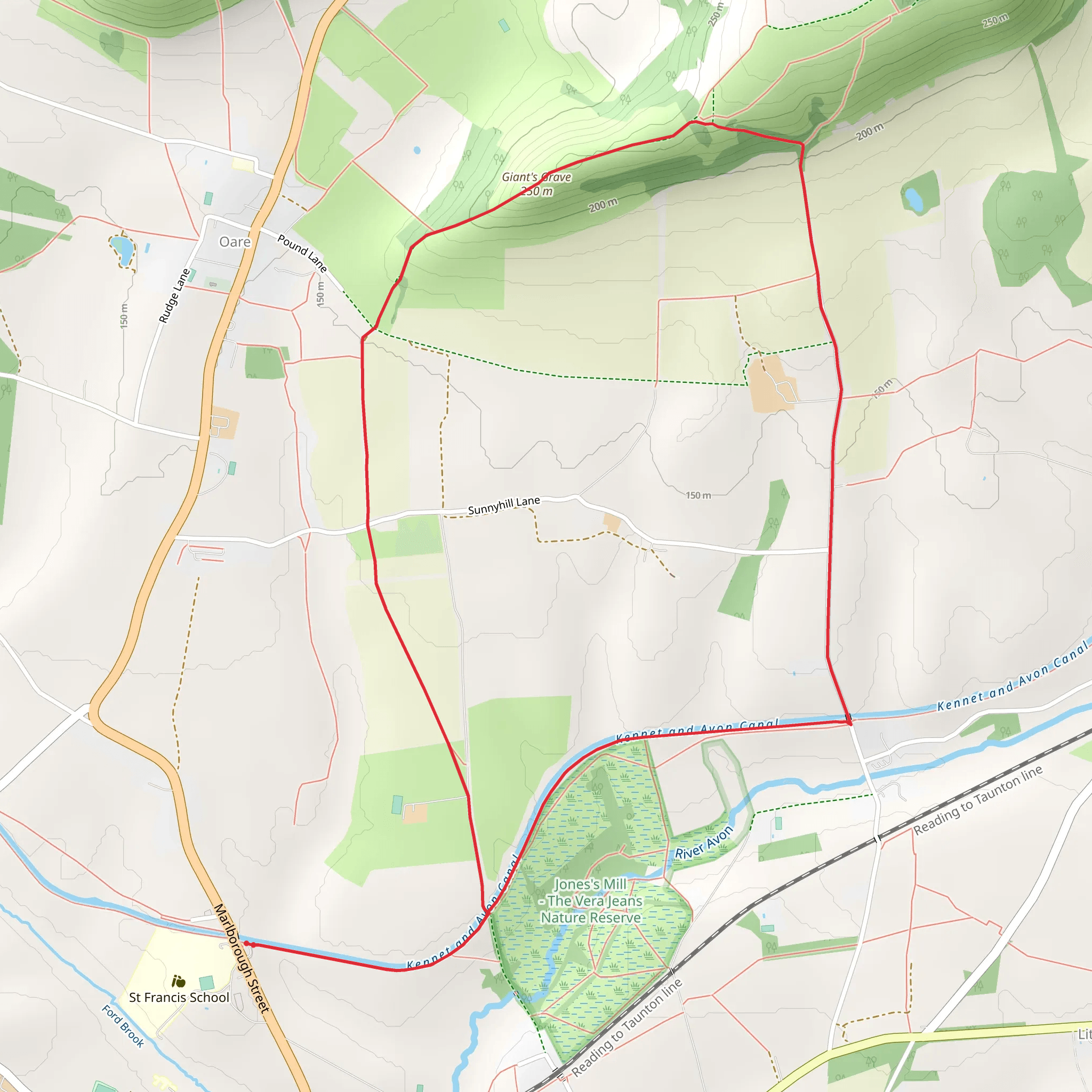 Giant's Grave Loop mobile static map