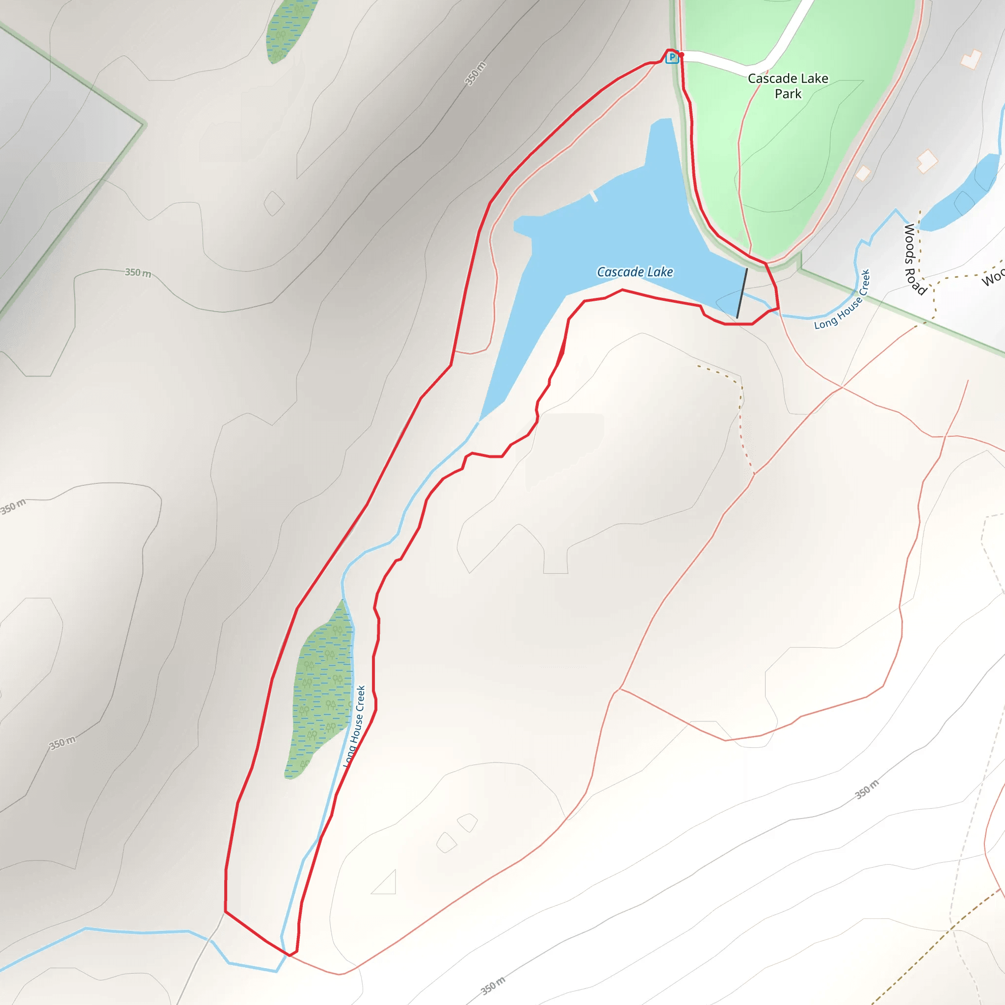 Cascade Lake Loop Trail mobile static map