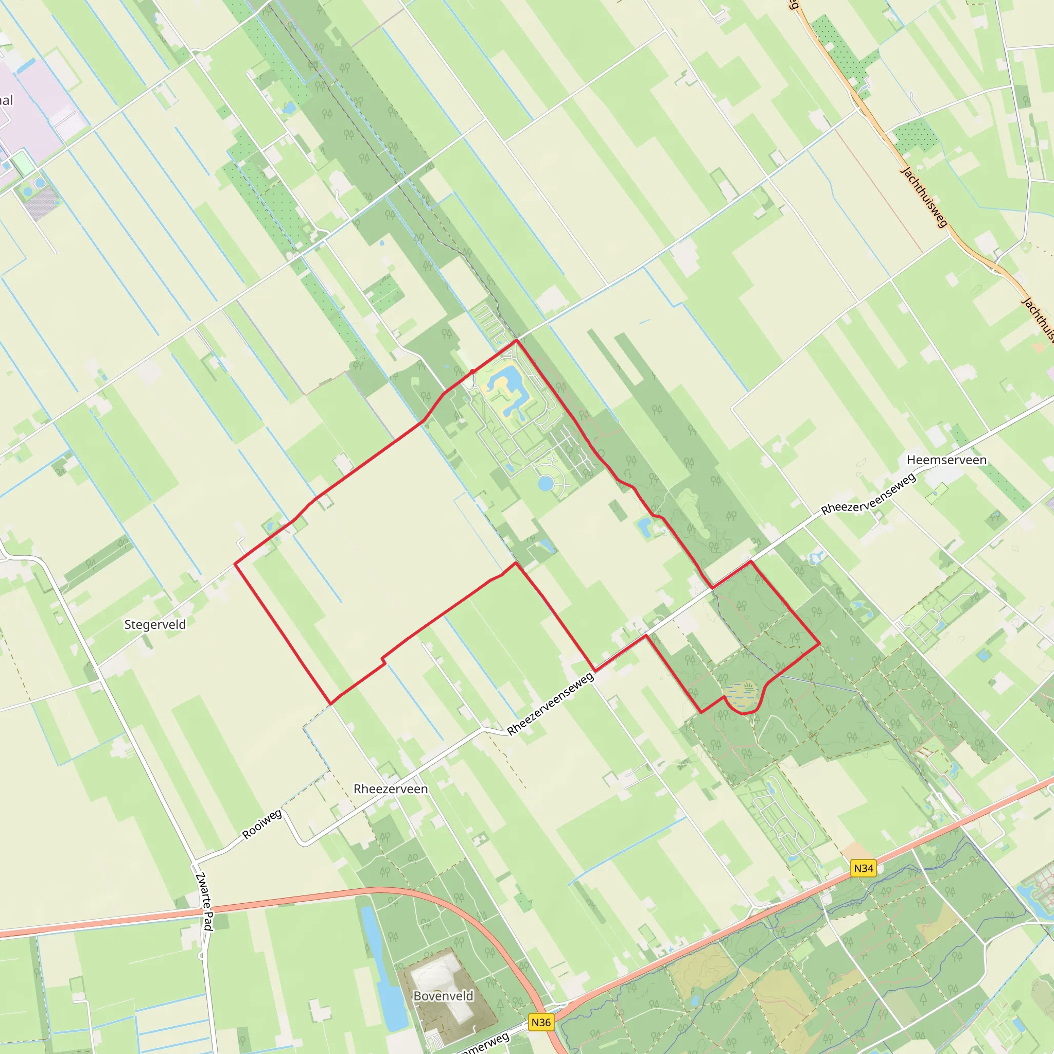 Bouwmans Weg and Klimberg Loop mobile static map