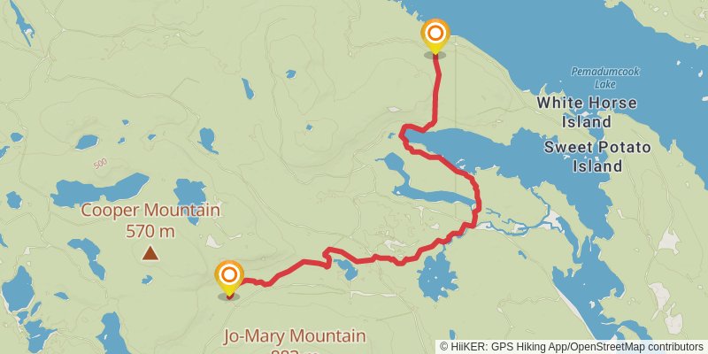 Appalachian Trail - Maine stage 22 Map