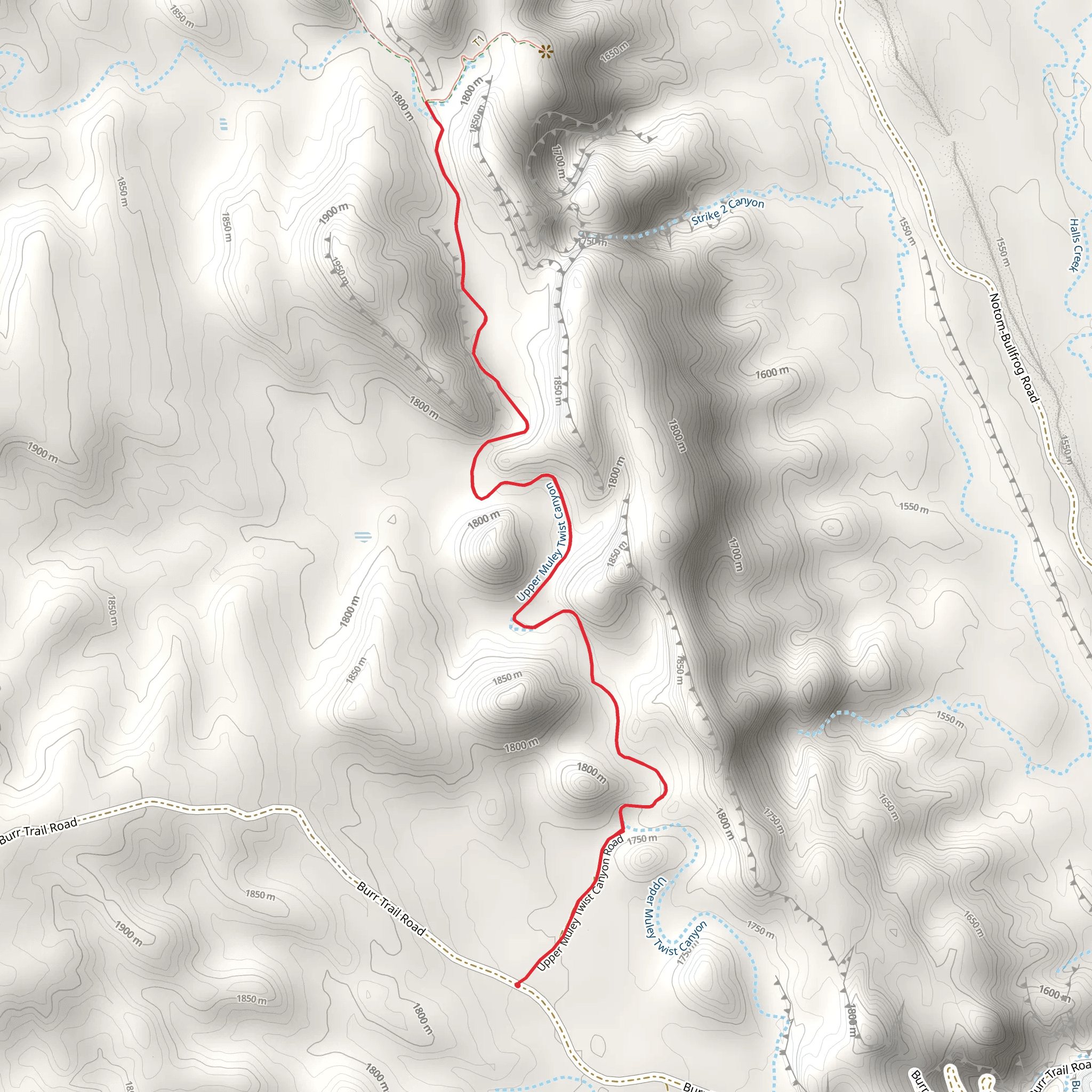 Upper Muley Twist Canyon Access Road mobile static map