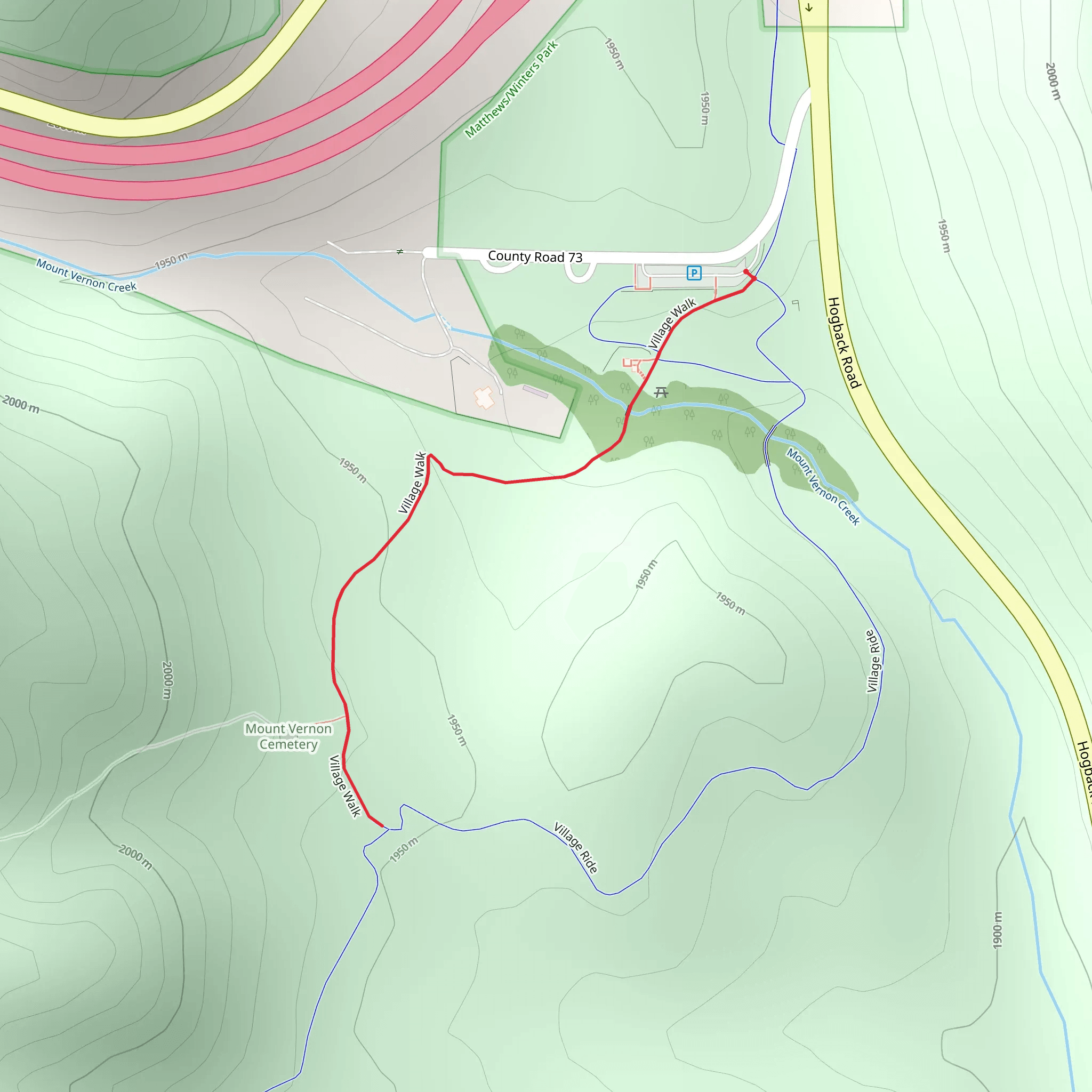 Village Walk mobile static map